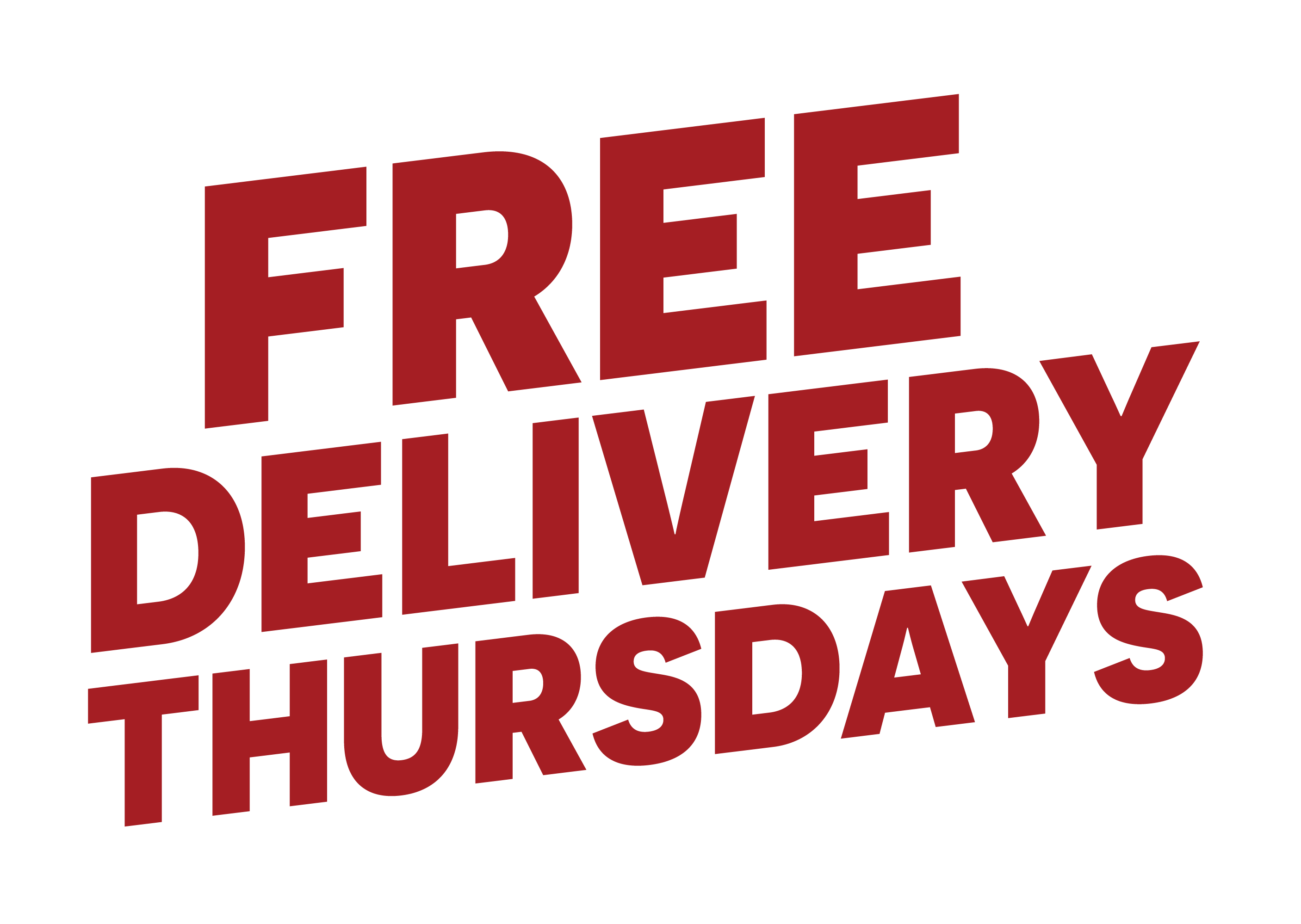 Free Delivery Thursdays promotion mobile