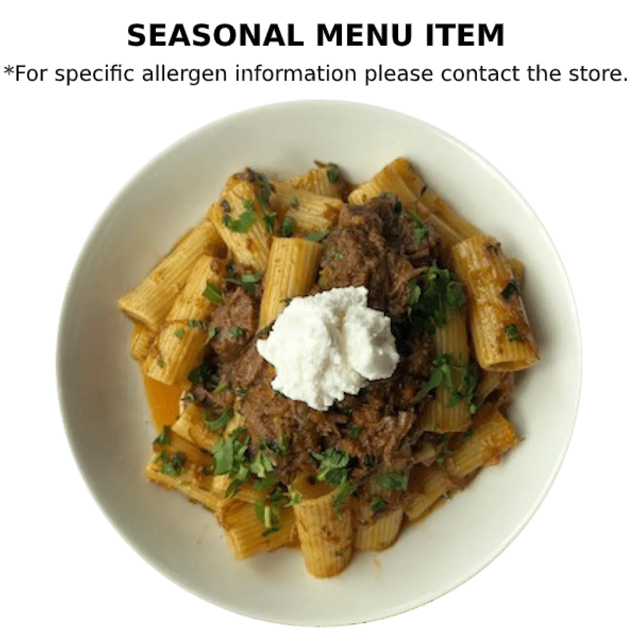 Rigatoni Ragu Pasta
